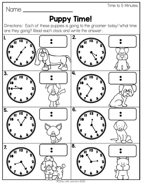 Second Grade Math Worksheets Measurement Data Time And Money