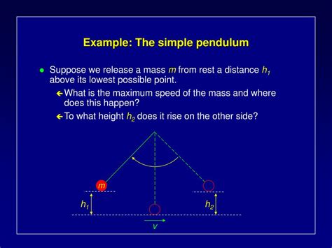 PPT Example The Simple Pendulum PowerPoint Presentation Free