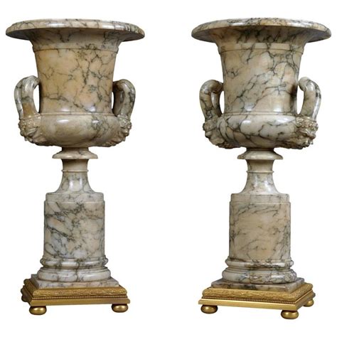 Pair of Italian Classical Alabaster Vases | Alabaster, Decorative ...