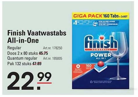 Finish Vaatwastabs All In One Aanbieding Bij Sligro 1Folders Nl