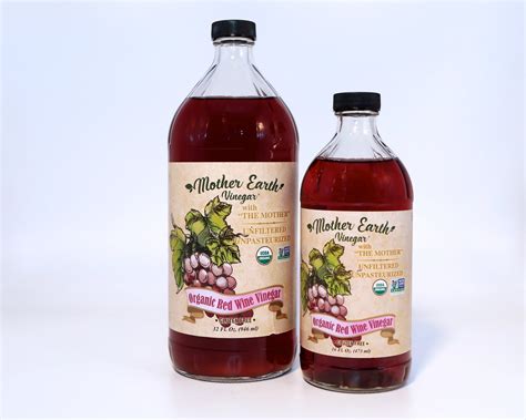 Mother Earth Organic Red Wine Vinegar Mother Earth Vinegar