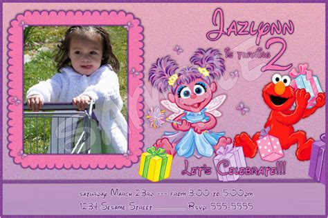 Abby Cadabby Birthday Invitations Customized Printable Abby Cadabby