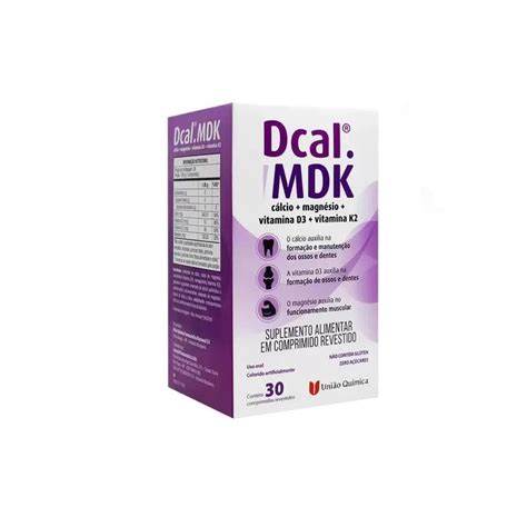 Suplemento Alimentar Dcal Mdk Comprimidos Revestidos Shopee Brasil