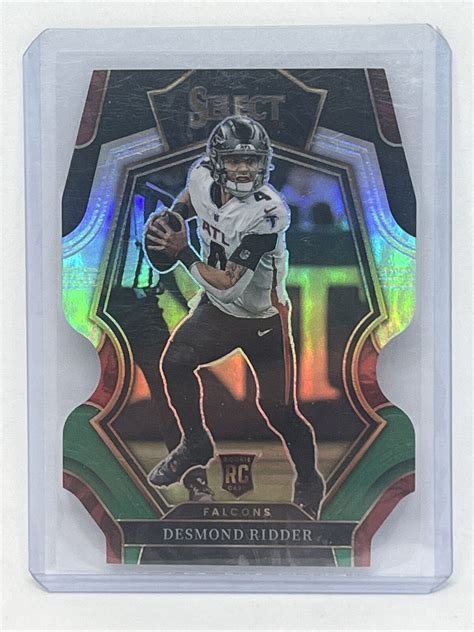 Atlanta Falcons Desmond Ridder 2022 Select Premier Black Green