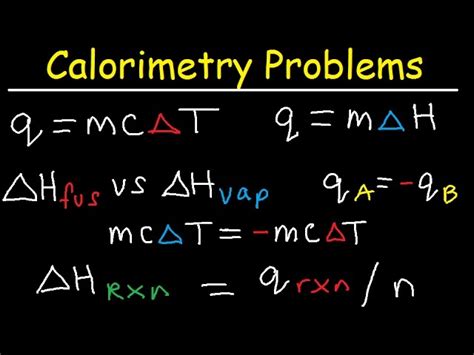 Calorimetry Problems, Thermochemistry Practice, Specific, 50% OFF