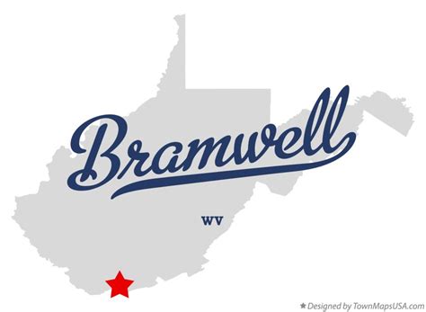 Map of Bramwell, WV, West Virginia