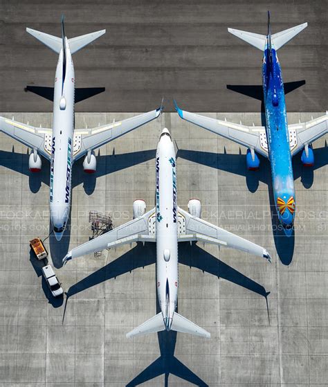 Aerial Photo Westjet Aircraft