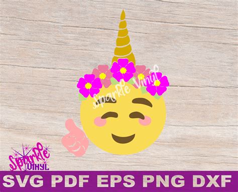 Unicorn Emoji Svg Emoji Unicorn Svg Files For Cricut Or Silhouette