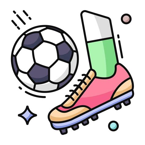 Modern design icon of football kick 33491066 Vector Art at Vecteezy