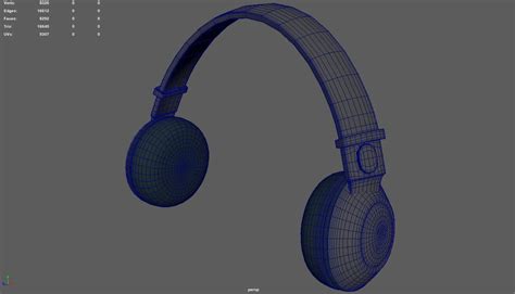 Low Poly Headphones 3D Model By ViperJr3D