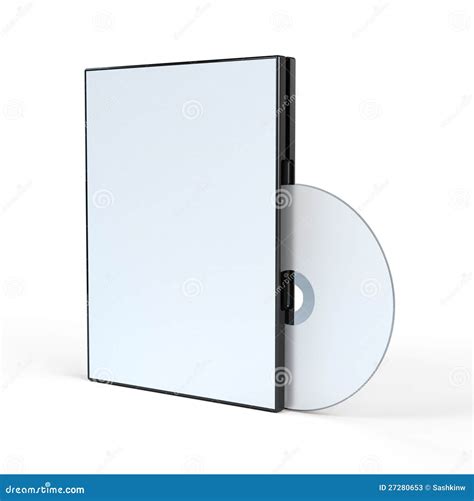 Blank DVD Case And Disc Stock Illustration Illustration Of Medium