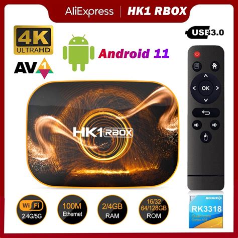 Nuovo Hk Rbox R Gb Gb K Tv Box Android Smart Android Tvbox