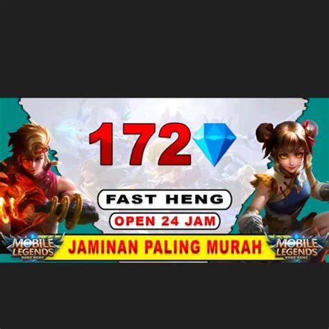 Promo Top Up Diamond Mobile Legends ML Fast Legal 172 Dm Termurah