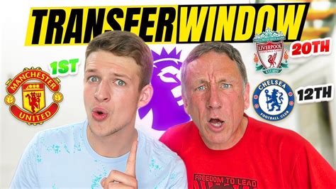 Ranking Every Premier League Club S Transfer Window Youtube