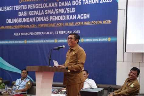 Disdik Aceh Gandeng Penegak Hukum Sosialisasi Cegah Penyalahgunaan Dana