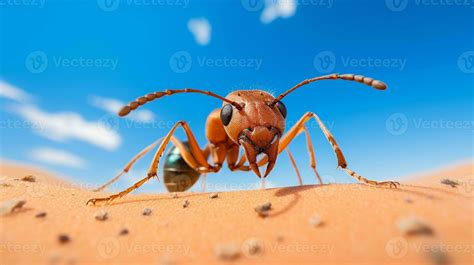 Photo of a Sahara Desert Ant in a Desert with blue sky. Generative AI 29905646 Stock Photo at ...