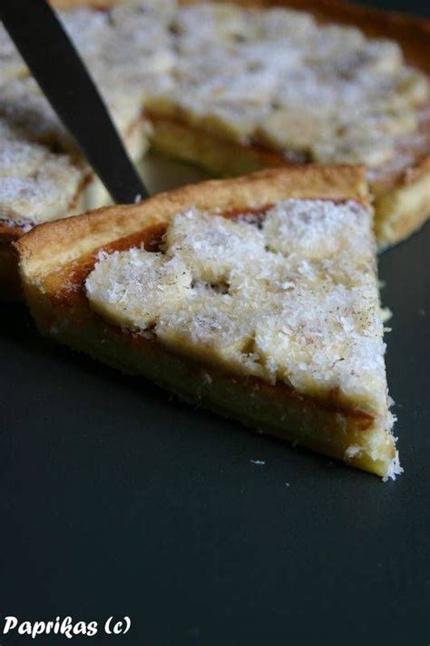 TARTE A LA BANANE ET NOIX DE COCO Paprikas Tarte aux bananes Idée