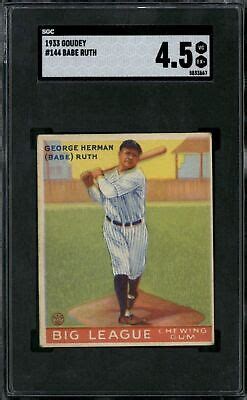 Goudey Babe Ruth Sgc Ebay