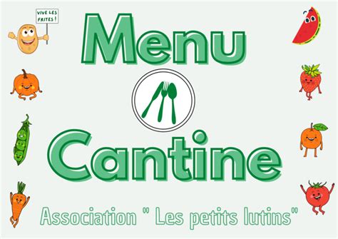 Menu de la cantine du mois de Décembre 2024 Mairie de Saint Florent