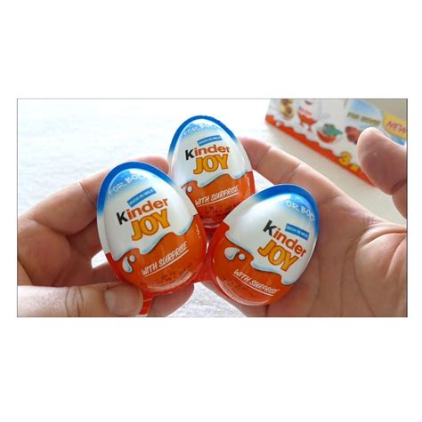 Chocolate Surprise Egg Candy For Kids With Kinder Joy Figure Toys