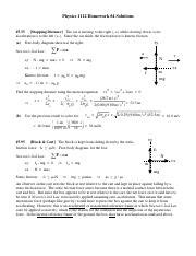 Hw Solns S Pc Pdf Physics Homework Solutions