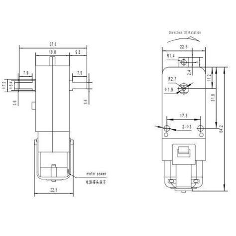 Dc Geared Motor 1220 130 Rpm Dual Axis Makers Electronics