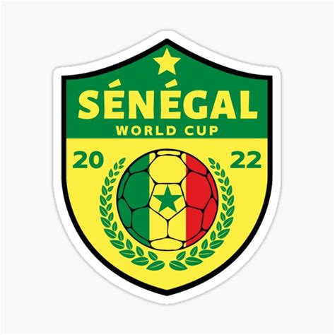 "Senegal Football" Sticker for Sale by Footballomatic | Redbubble