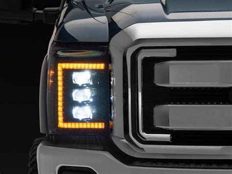 Morimoto F Super Duty Xb Led Headlights With Amber Drl Black