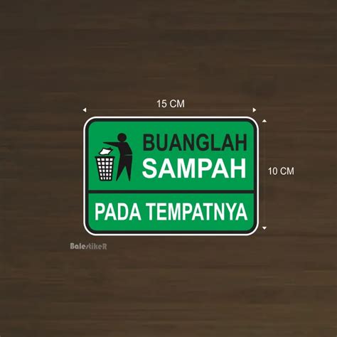 Stiker Buanglah Sampah Pada Tempatnya Sticker Lazada Indonesia