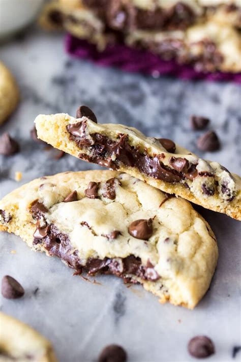 Fudge Filled Chocolate Chip Cookies Oh Sweet Basil