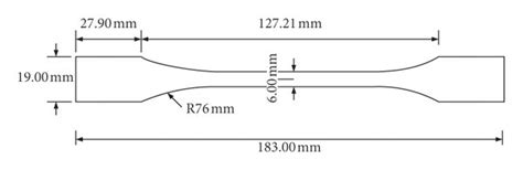 Dimensions Of Tensile Specimen According To Astm D638 Standard Download Scientific Diagram