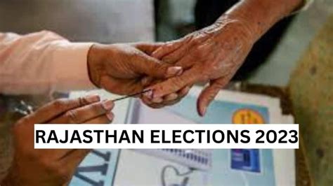 Rajasthan Election Date 2023 Voting On November 23 Results To Be