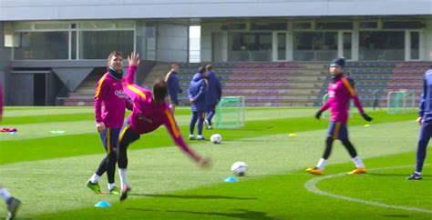 VIDEO: Messi And Neymar Show Off Their Skills At Barcelona Training