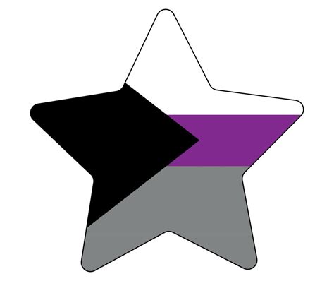 Demisexual Flag Emblem Graphic Element Illustration Template Design