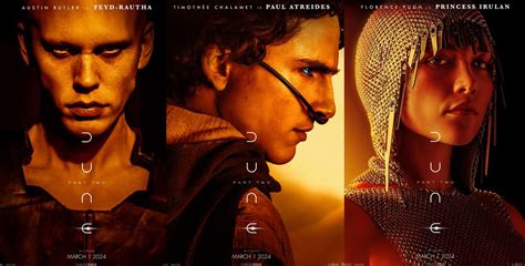 Dune: Part Two character posters show off the ensemble cast