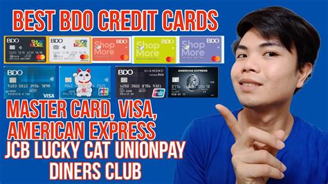 BEST BDO CREDIT CARDS BDO SHOPMORE MASTERCARD CREDIT CARD BDO VISA