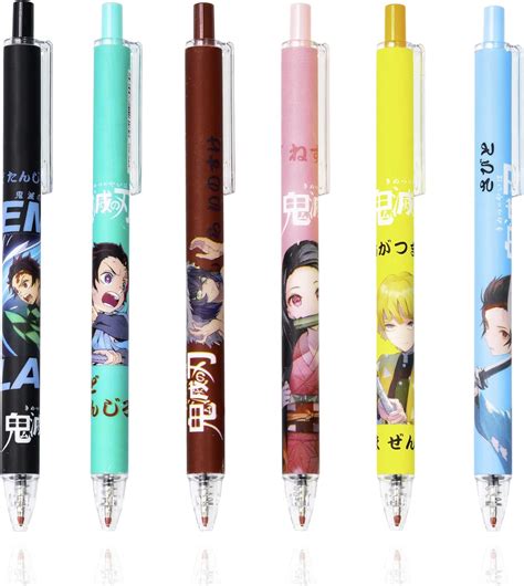 Buy Onezhi 6 Pcs Cute Anime Pens School Supplies Slayer Gel Pen Nezuko