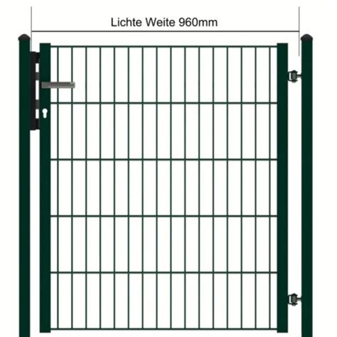 Doppelstabmattentor 1 Flg B 1000mm Passend Zu Doppel Stab Matten Zaun