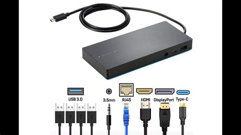 惠普hp Elite Usb C Docking Station 65w供电，usb3 0 千兆网卡，外接双显示器拓展坞 Tpa B01 841575 001 Youtube