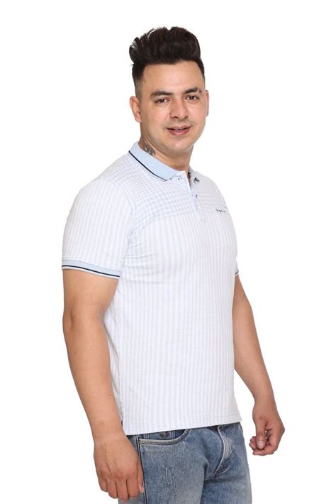 Cotton Half Sleeve Mens White Polo T Shirt Size S Xxl At Rs 365 In