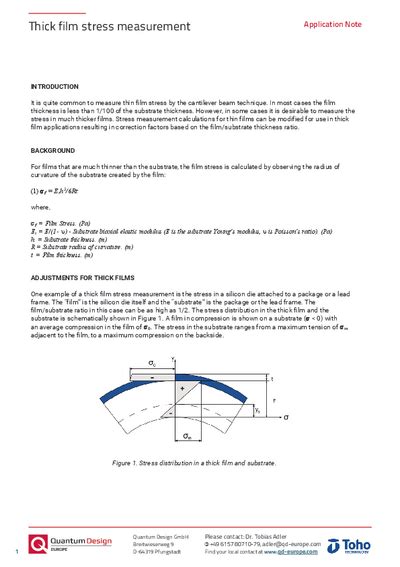 FLX Flexus thin film stress measurement systems TOHO Technology ...