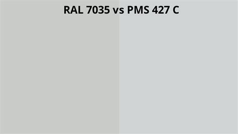 Ral 7035 Vs Pms 427 C Ral Colour Chart Uk