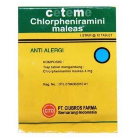 Jual Ctm Obat Anti Alergi Shopee Indonesia