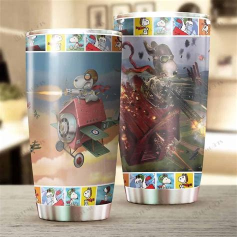 Snoopy Stainless Steel Tumbler Tumbler Homefavo