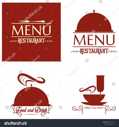 Vector Restaurant Menu Cards Design Template Stock Vector Royalty Free