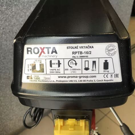 WIERTARKA STOŁOWA KOLUMNOWA ROXTA RPTB 16 2 PROMA 12475798607