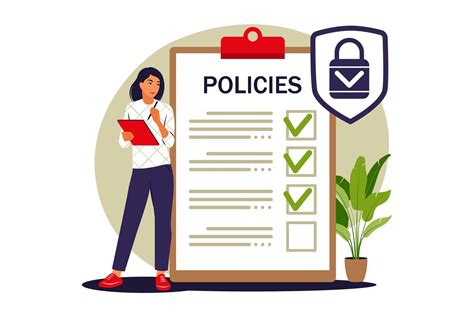 Privacy policy concept. Protecting your privacy. Vector illustration. Flat 4264729 Vector Art at ...