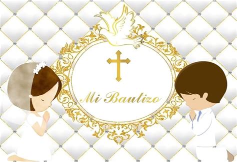 Amazon Laeacco X Ft Mi Bautizo Backdrop First Holy Communion