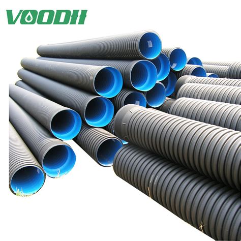 Sn Sn Hdpe Double Wall Corrugated Drainage Pipe Plastic Culvert Pipe