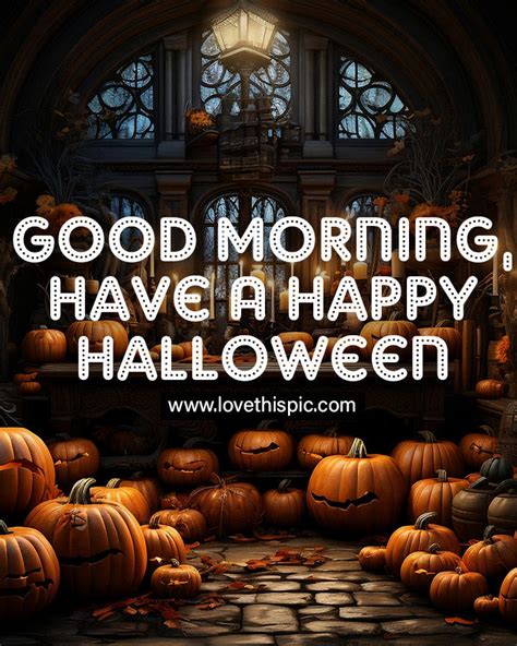 Pumpkin And Candles Good Morning Happy Halloween Pictures Photos And